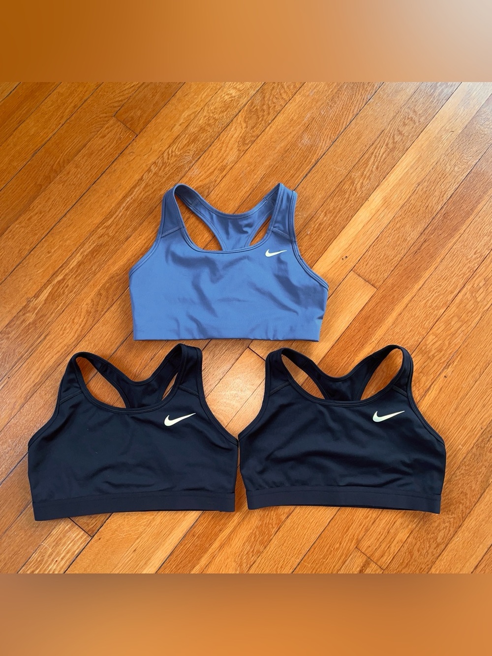 Nike Women’s Racerback Sports Bras - Blue & Black Set